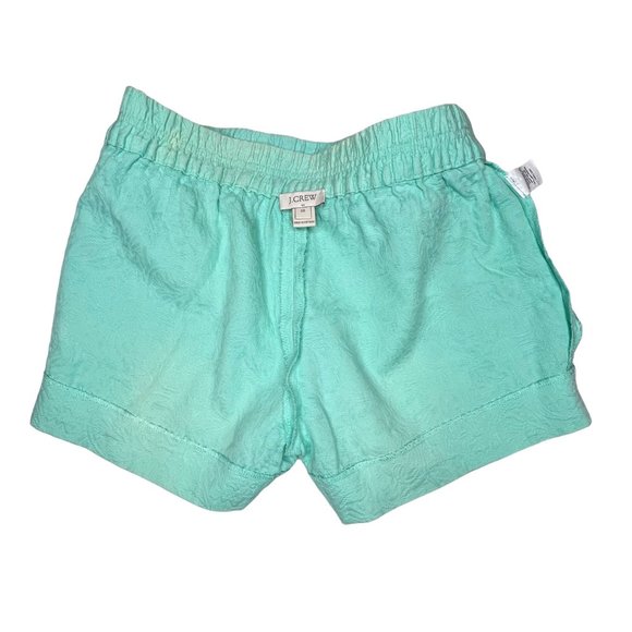 J. Crew Boardwalk Stitched Jacquard Turquoise and Salmon Shorts 2 for 1 - Picture 14 of 16